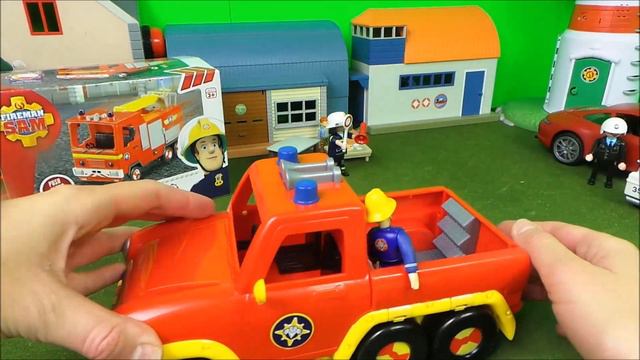 Feuerwehrmann Fireman Sam Double Unboxing Jupiter Fire Engine  Venus Fire Trucks 