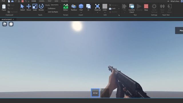 Hyper realistic guns 2 Roblox mw2019 import AS VAL showcase  Als edited Fe Gun Kit Viewmodel v2