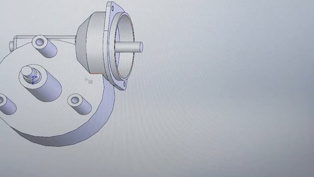Мощный червячный редуктор с шаговым двигателем/ Powerful  worm gear  with stepper motor