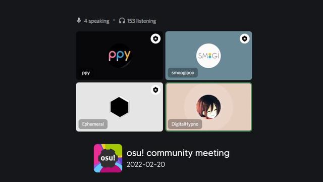 osu!dev Community Meeting: Mod Multipliers & Score | 2022-02-20