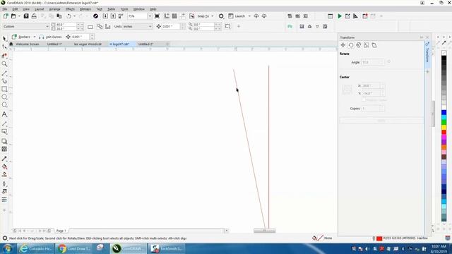 Corel Draw Tips & Tricks Transformation Rotate Docker more info