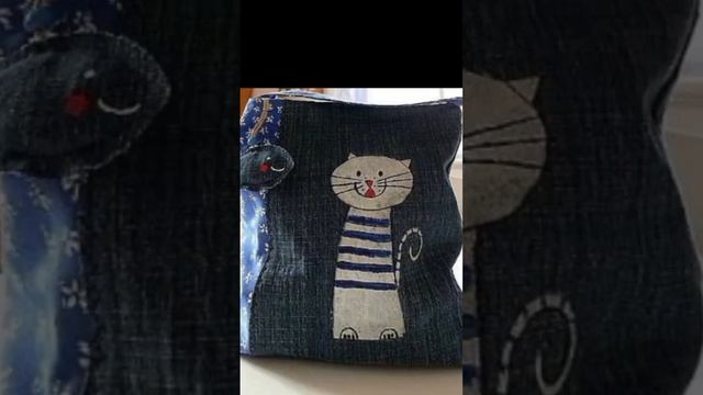 Old denim reuse bags ideas