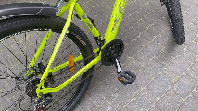 Велосипед Cross Evolution V-1 29 дюймов 17 рама Желтый/ горный MTB от 165 см/ 2022