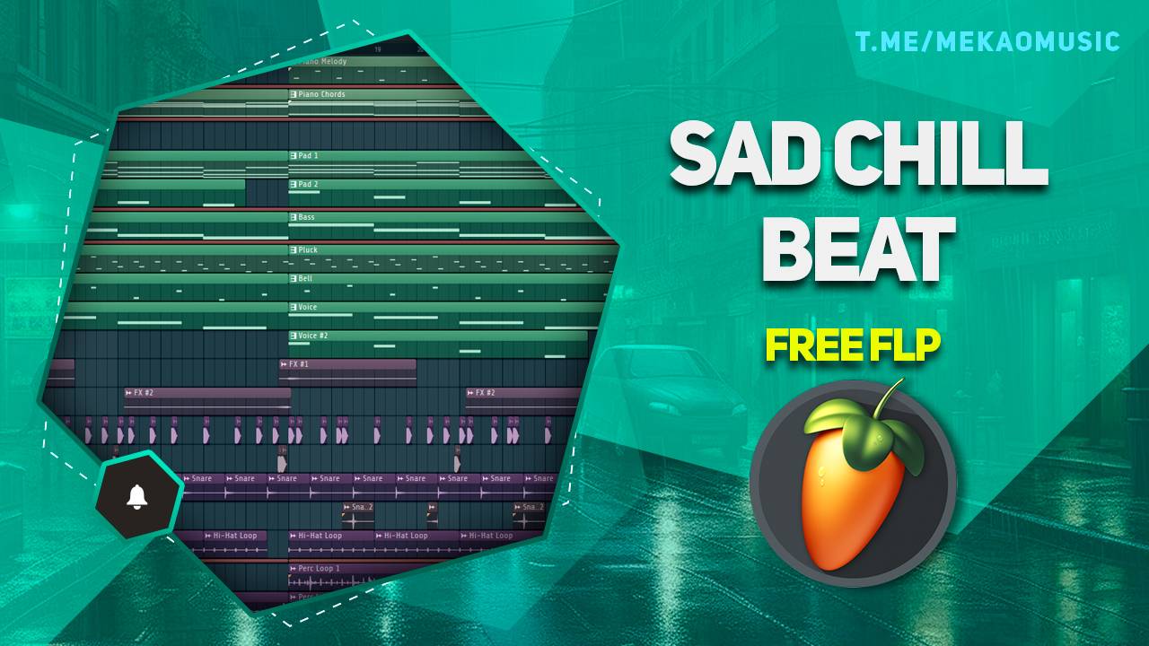Sad Chill Beat in FL Studio 20 (+Free FLP)/Атмосферный бит в ФЛ Студио (+Бесплатный ФЛП)