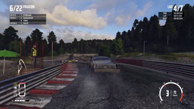 Wreckfest Multiplayer Online Racing, Northfolk, Realistic Damage, No Commentary