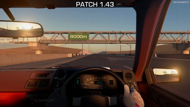 GT Sport - Patch 1.41 vs Patch 1.43 - Toyota Sprinter Trueno (AE86) '83 Speed Chime Sound Compariso
