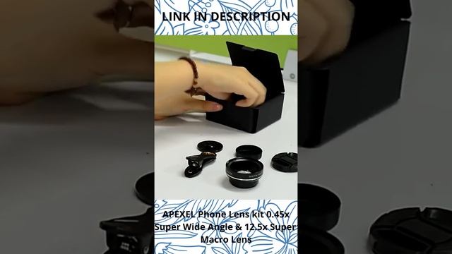 APEXEL Phone Lens kit 0 45x Super Wide Angle & 12 5x Super Macro @amazon