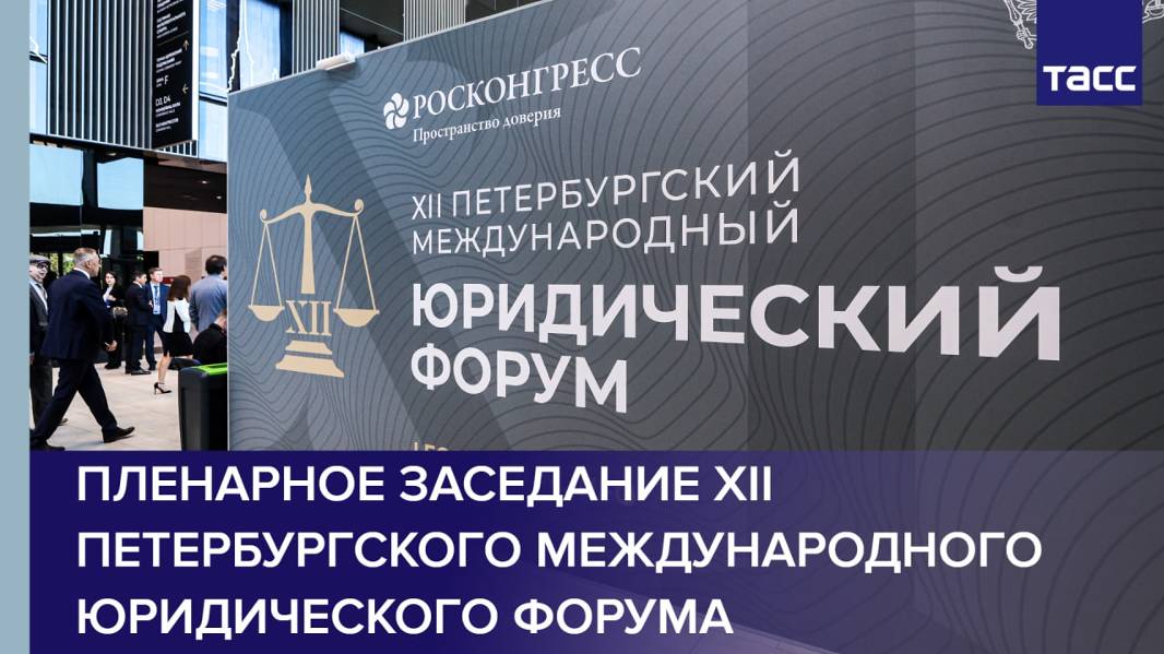 Пленарное заседание XII Петербургского международного юридического форума