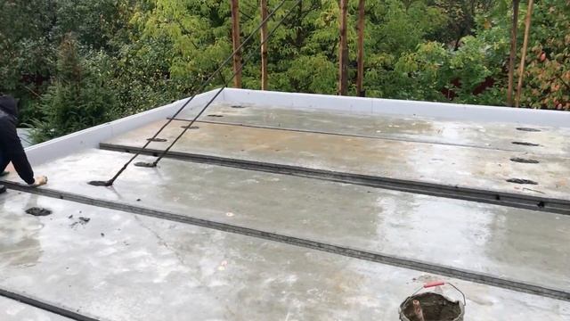 Установка плит перекрытия