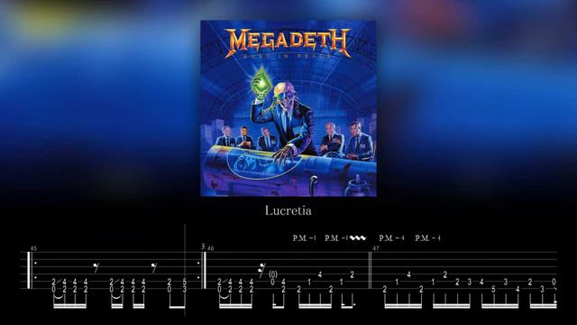 Megadeth - Lucretia (Guitar Backing Track With Tabs)