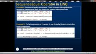 Part 30 SequenceEqual Operator in LINQ