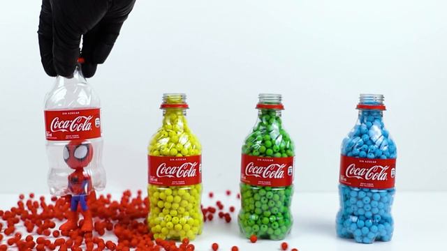Satisfying Video   How to make Rainbow Coca-cola Bottle Beads Soccer Balls ASMR