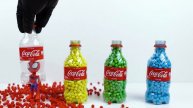 Satisfying Video   How to make Rainbow Coca-cola Bottle Beads Soccer Balls ASMR