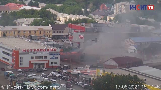 Пожар на автостанции 17 июня 2021