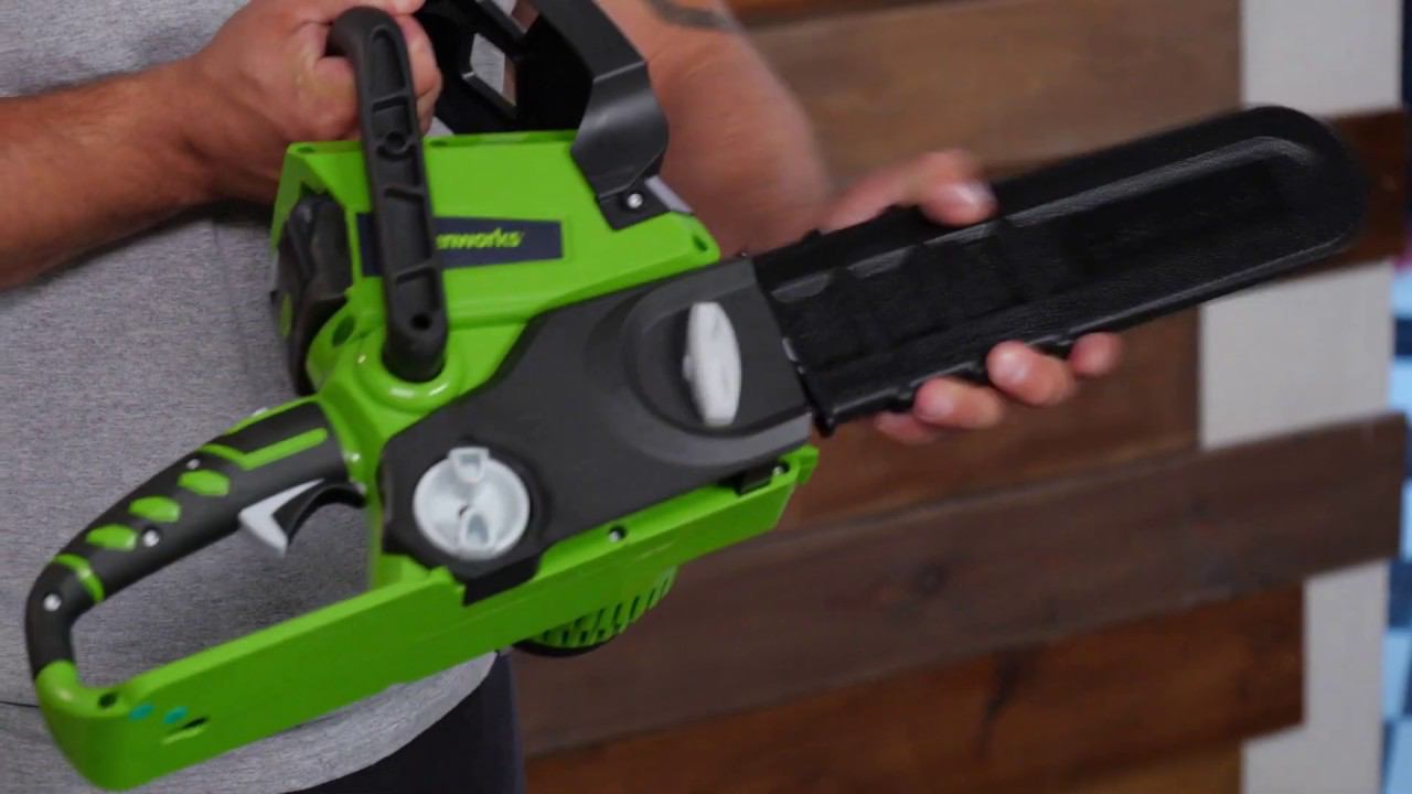 Пила Greenworks G24CS25 арт 2000007  Распаковка