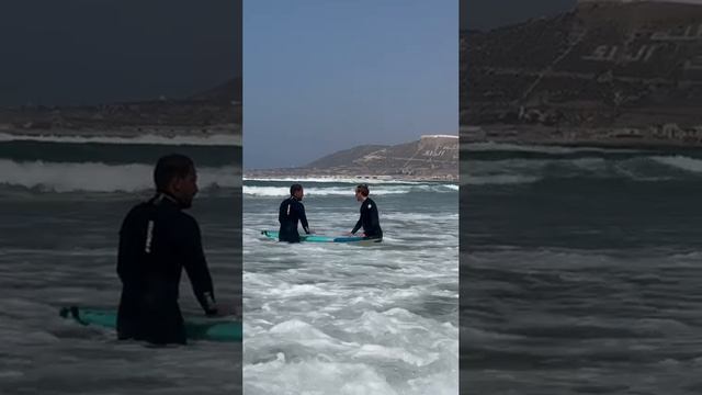 1 урок серфингу в Агадире. (Часть 2)