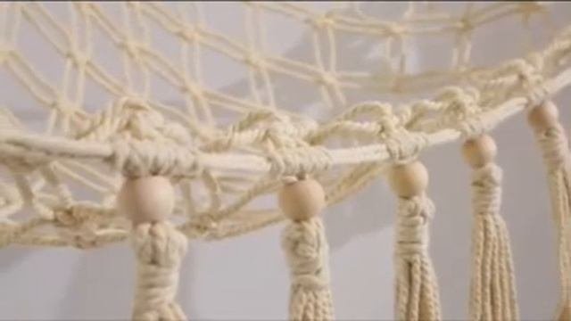 Handmade Macrame Stuffed Animal Toy Hammock