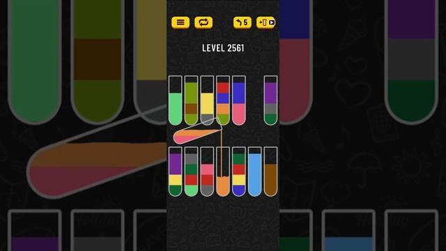 Water sort puzzle level 2561