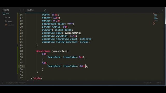 Pure CSS Jumping Dots Loading Animation 05
