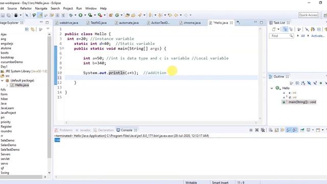 What are Data Variables and Data Types in JAVA 8 | Core JAVA