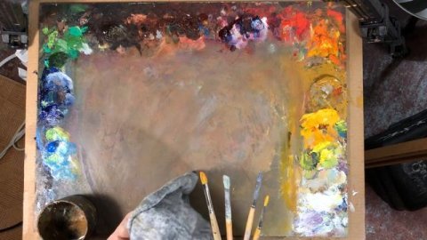 How to clean your oil brushes without using turps or mineral spirits tip by Aleksey Vaynshteyn