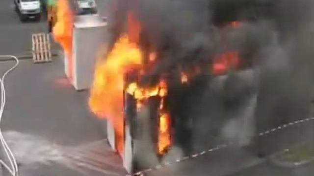 Горит ли газобетон? Сгорело все что было внутри