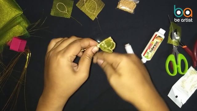 How to make Zardosi hair brooch at home | Hair brooch Indian wedding | Hair brooch making