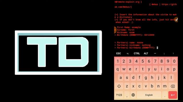 How to create passwords with CUPP
