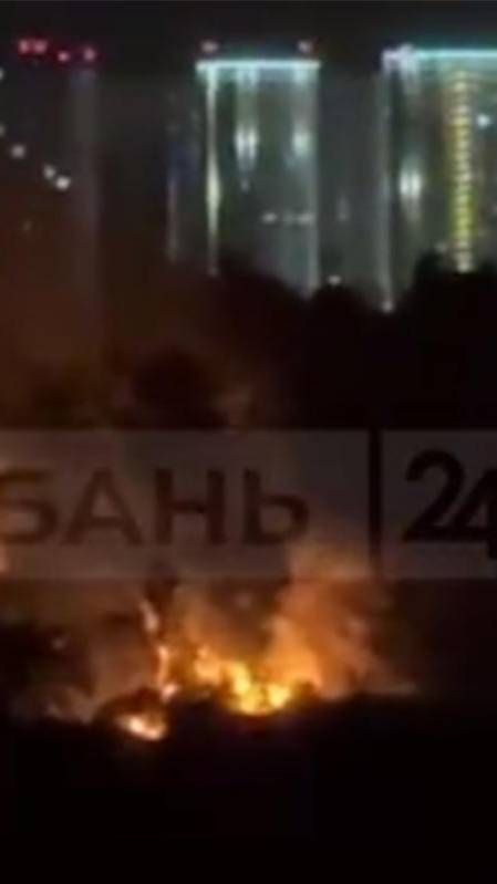 Мусор на пустыре загорелся на площади 400 кв. метров в Краснодаре