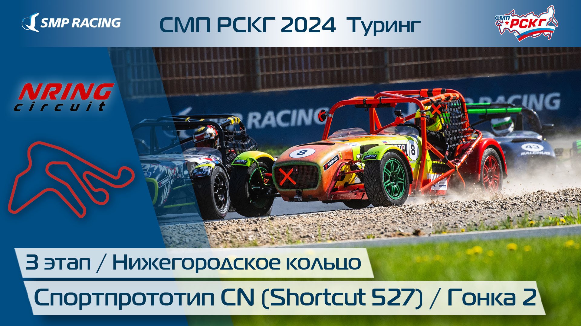 СМП РСКГ 2024 Туринг 3-й этап. Спортпрототип CN (Shortcut 527). Гонка 2