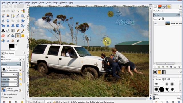 Gimp Beginner's Guide 7- The Clone and Healing Tools