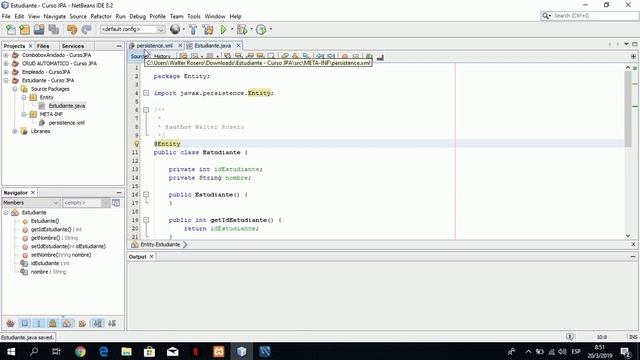 15 - Como usar las Anotaciones @Entity, @Table, @Column, @ID en Java con JPA | Curso Java Swing JPA
