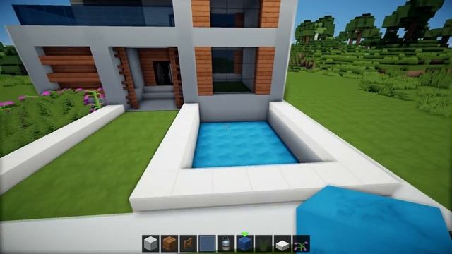 Minecraft: Easy Modern House Tutorial + Interior - How to Build a House in Minecraft