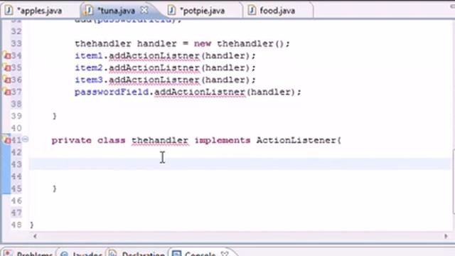 Java Programming Tutorial  - 53 -  ActionListner