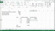 Excel finance tutorial: calculating IRR for a loan
