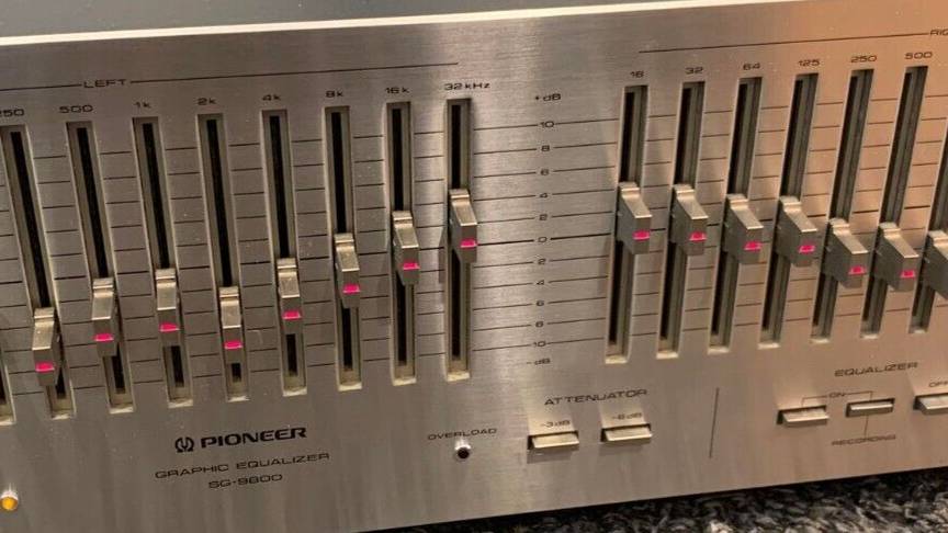 Винтажный графический эквалайзер Pioneer SG-9800-Япония-1979-год