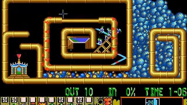 DOS Ssam1221's Lemmings Crazy 16 : Slug Fortress