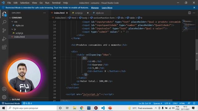#14 JAVA SCRIPT  | Aplicando os conceitos sobre DOM, ITEMS, E LIST!