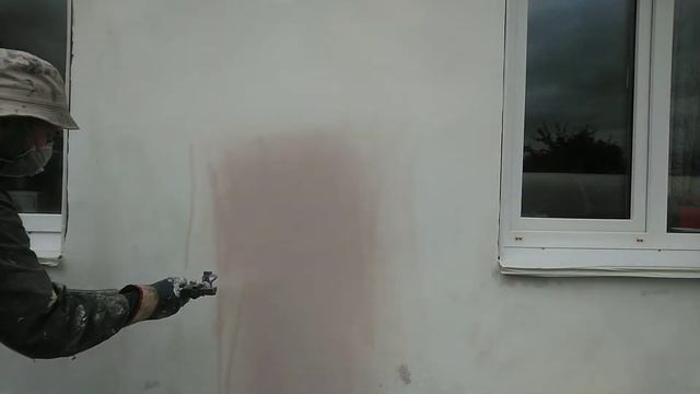 Безвоздушная механизированная покраска фасада