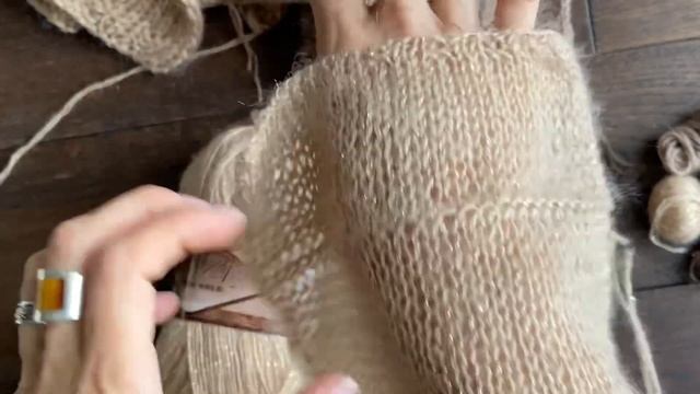 Part 2. Вяжу Кардиган / Кимоно | ПРЯЖА alize angora gold simli