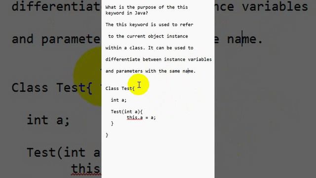 What is the purpose of the this keyword in Java