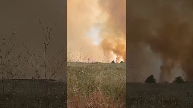 Пожар на военном объекте израиля у Кацрина