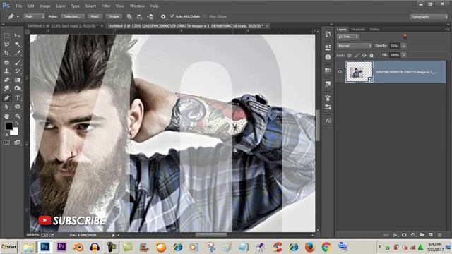 How to insert a photo into the text - awesome text effects photoshop tutorials