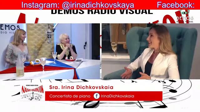La concertista Irina Dichkovskaia con Liliana Borysiuk y Nonna Fomina - 8 de Abril 3