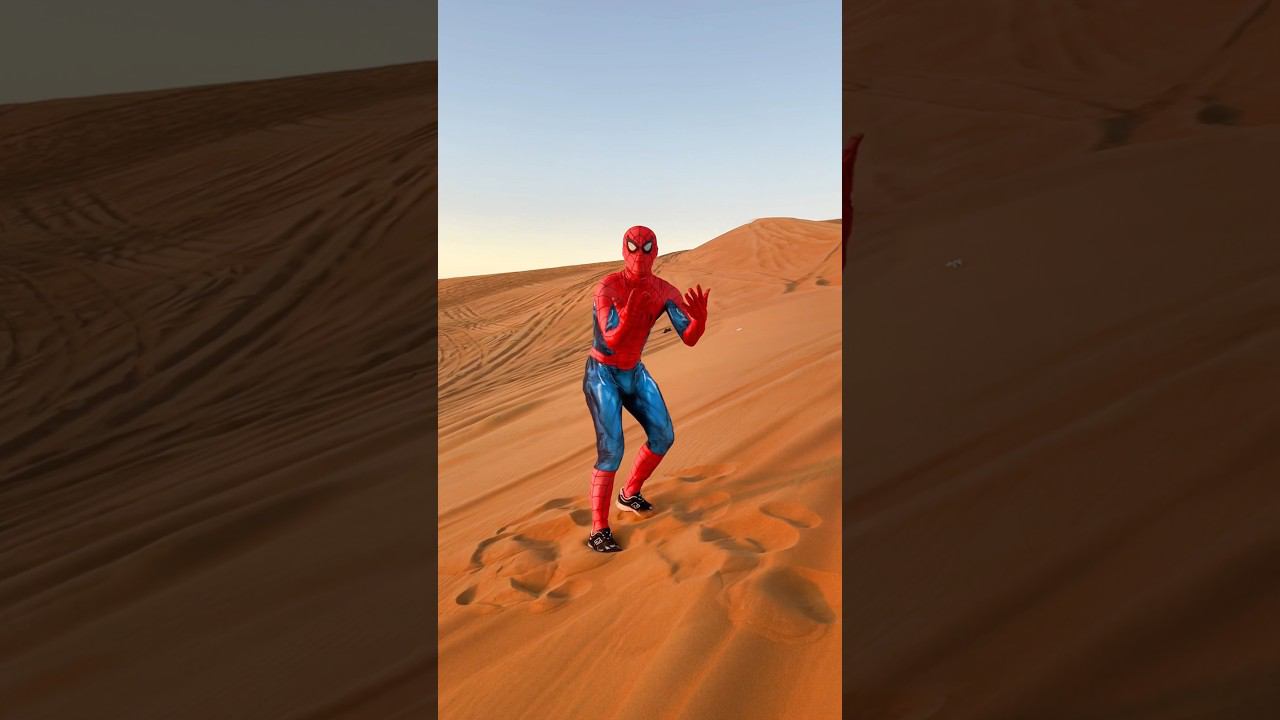 Spider-Man ended up in the desert#shorts