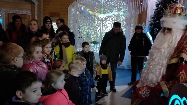 Разговор Деда Мороза с детьми в Вотчине  #великийустюг #дедмороз #путешествуемсдетьми #россия