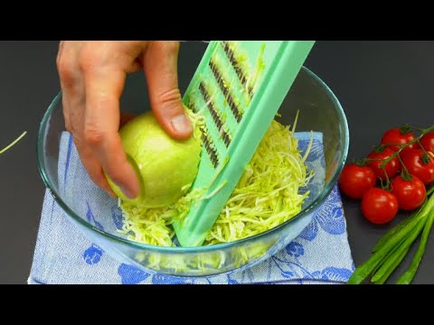 Просто натрите кабачки! Такой вкусный завтрак я еще не готовил!