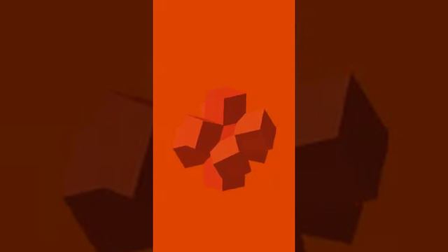 СДК 9 оранжевых кубов на оранжевом хромакее