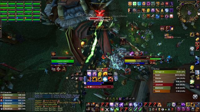 Enhancement shaman parsing (r6 world 3k dps), Azgalor, Mount Hyjal,  The Burning Crusade classic