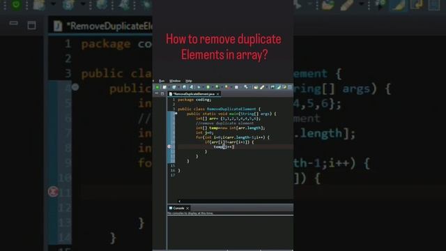 How to remove duplicate elements in array?